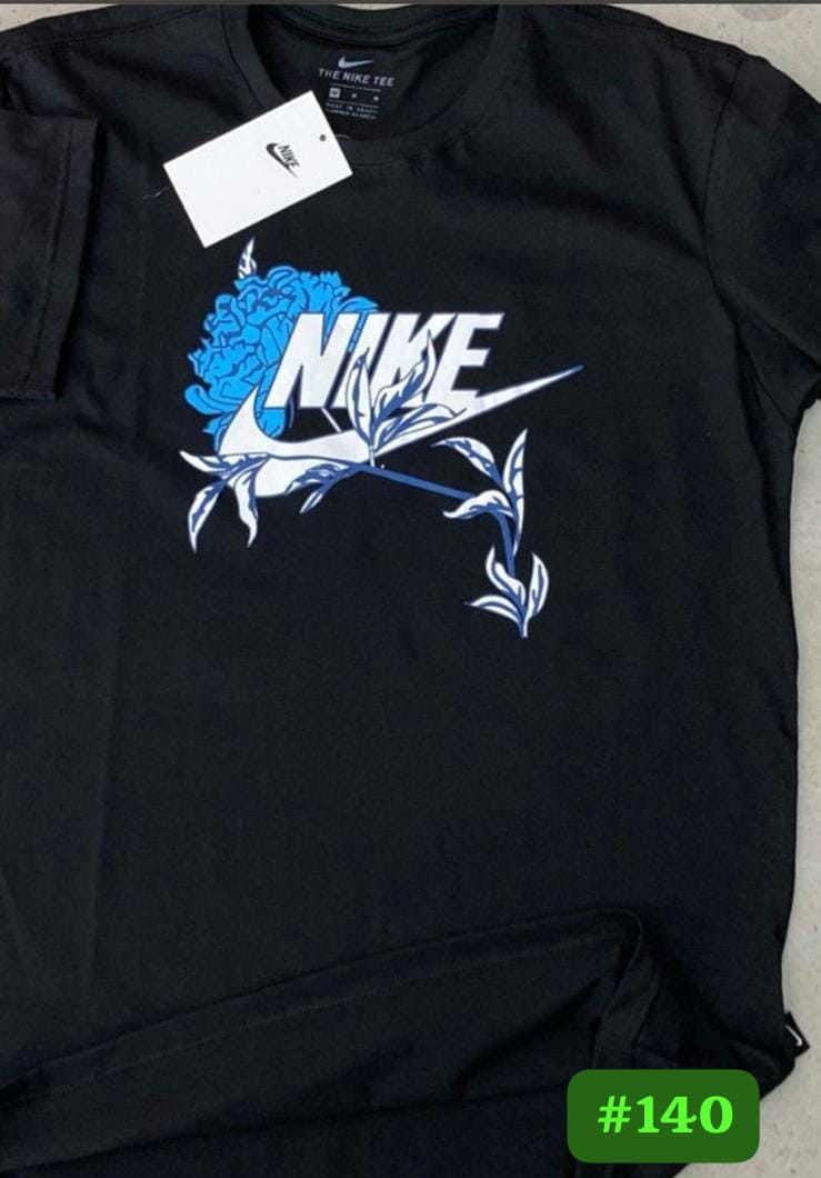 NIKE BLUE FLORAL SWOOSH