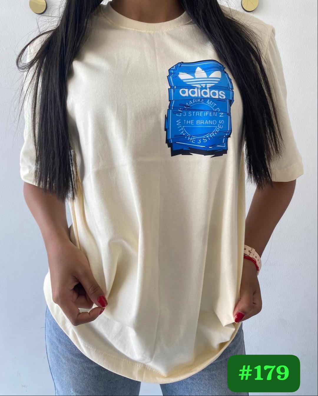 CAMISETA DE DAMA BLUE STACK LOGO