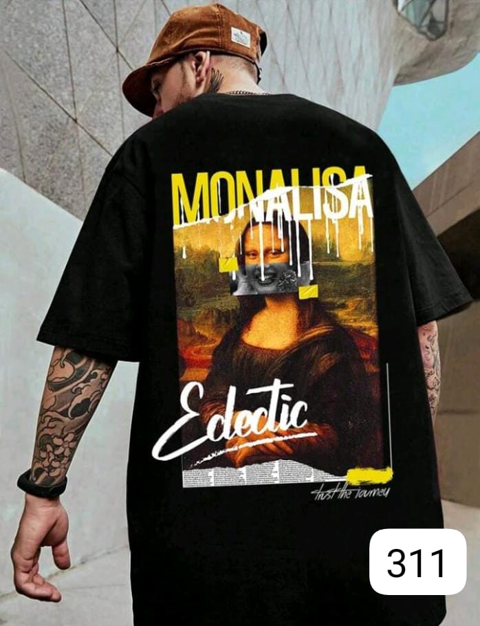 MONALISA "ECLECTIC ART" BLACK OVERSIZE