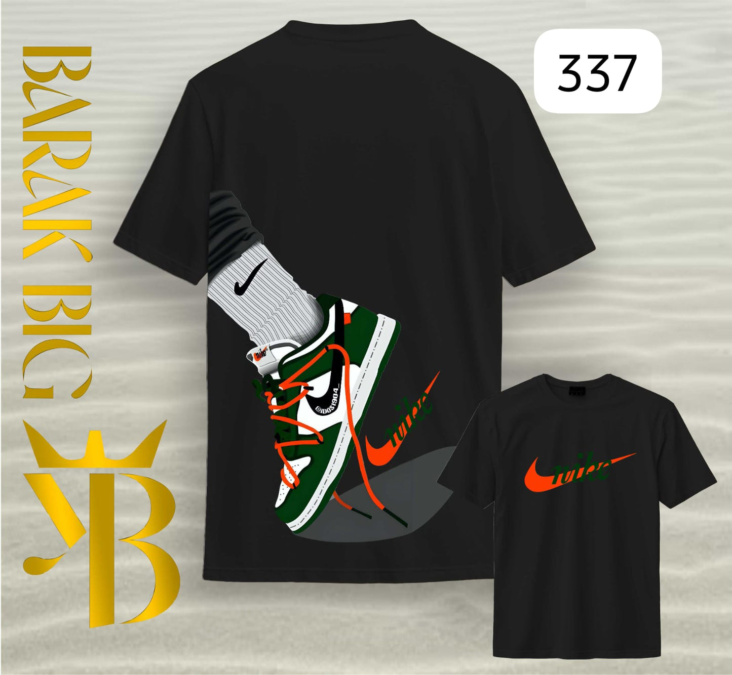 NIKE DUNK "STREET STYLE" BLACK OVERSIZE