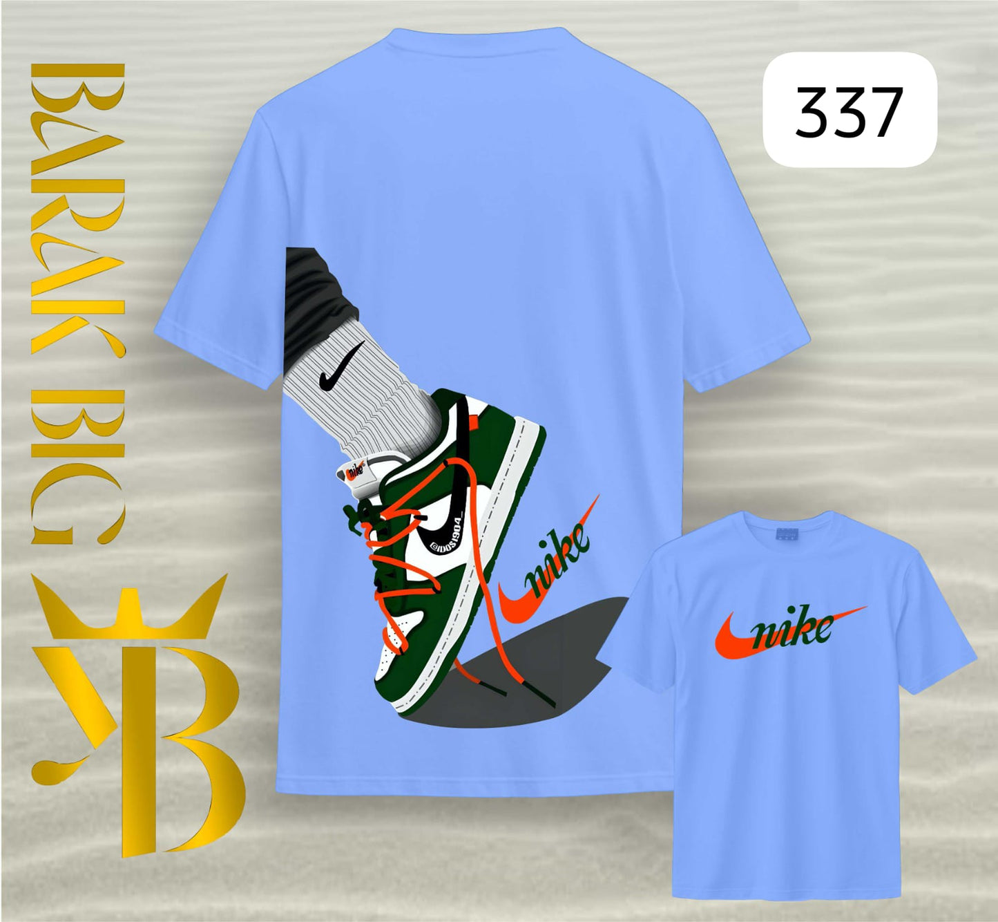 NIKE DUNK "STREET STYLE" CELESTE OVERSIZE