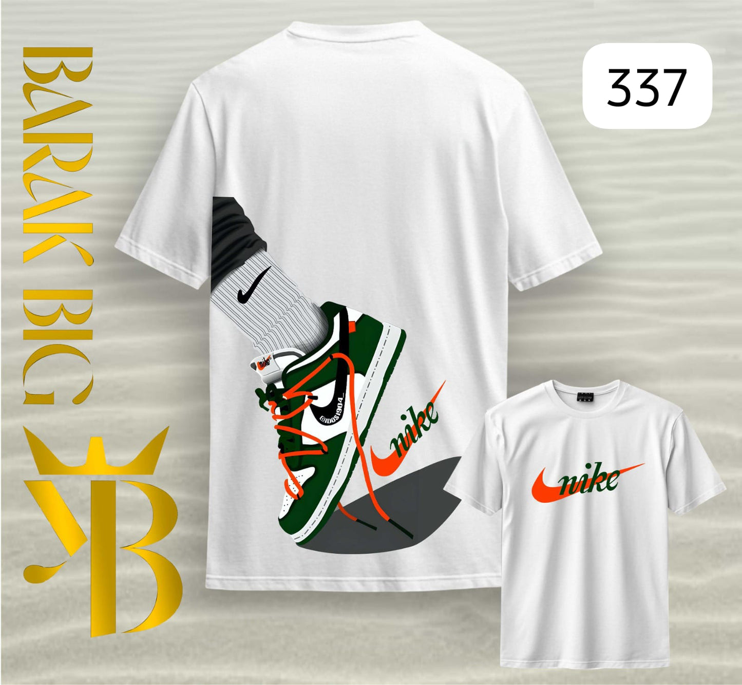 NIKE DUNK "STREET STYLE" WHITE OVERSIZE