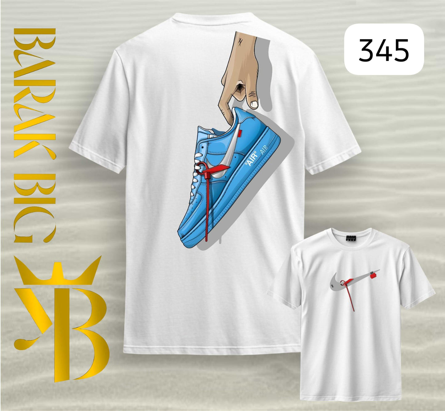 OFF-WHITE x NIKE "AIR FORCE 1 MCA" WHITE OVERSIZE