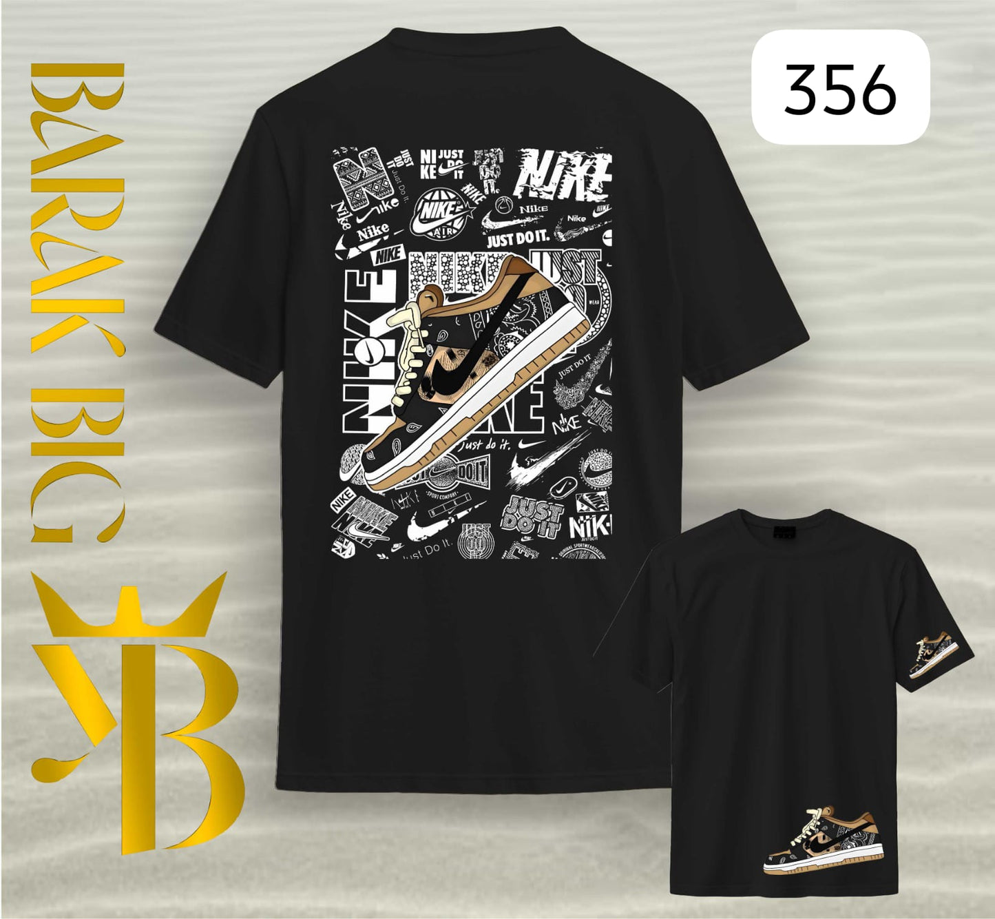 NIKE DUNK "PAISLEY STREET COLLAGE" BLACK OVERSIZE