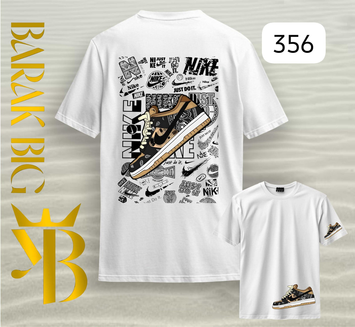 NIKE DUNK "PAISLEY STREET COLLAGE" WHITE OVERSIZE