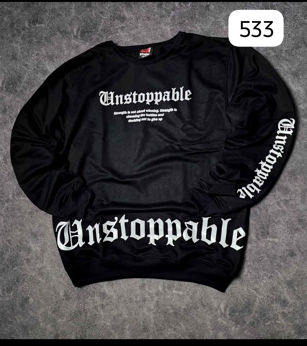 SWEATSHIRT UNSTOPPABLE – GOTHIC STREETWEAR