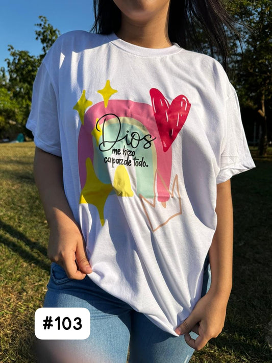 CAMISETA ARCOIRIS DE FE