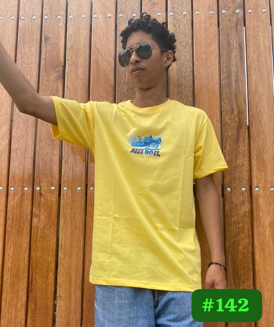 NIKE JDI BLUE SNEAKER YELLOW