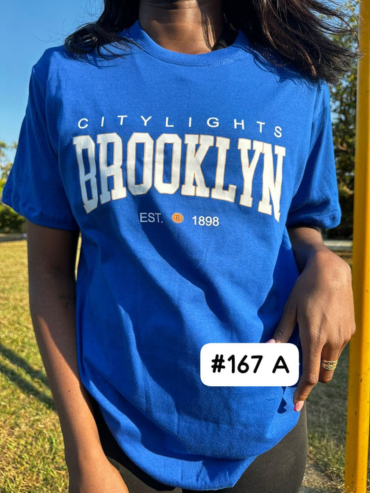 CAMISETA DE DAMA BROOKLYN EST. 1898 (BLUE)