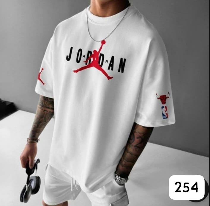 JORDAN x CHICAGO BULLS JUMPMAN WHITE OVERSIZE