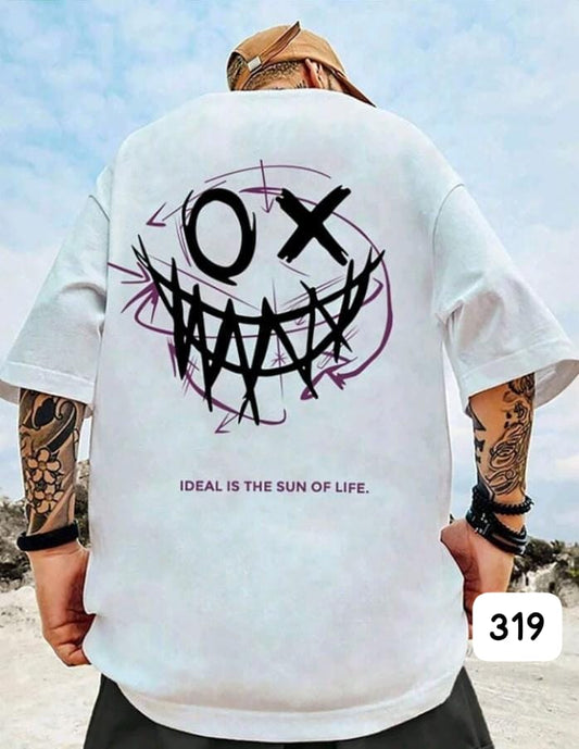 SMILE "SUN OF LIFE" WHITE OVERSIZE