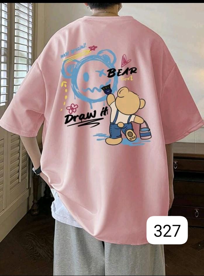 ARTIST BEAR "DRAW IT" PINK OVERSIZE