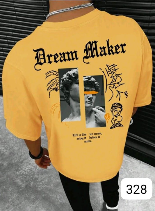 STATUE OF DAVID "DREAM MAKER" YELLOW OVERSIZE