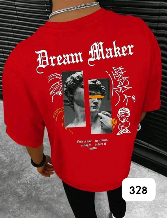 STATUE OF DAVID "DREAM MAKER" RED OVERSIZE