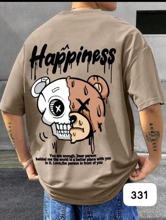 HAPPINESS "SKULL BEAR" KHAKI OVERSIZE