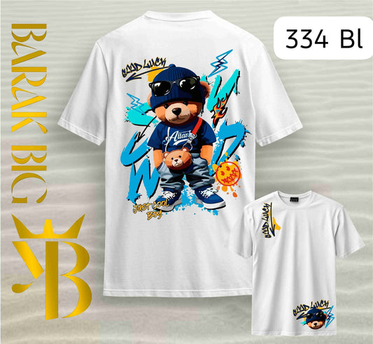 GOOD LUCK "JUST COOL BOY" WHITE OVERSIZE