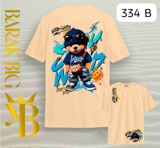 GOOD LUCK "JUST COOL BOY" BEIGE OVERSIZE