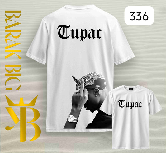 TUPAC "ICONIC REBEL" WHITE OVERSIZE