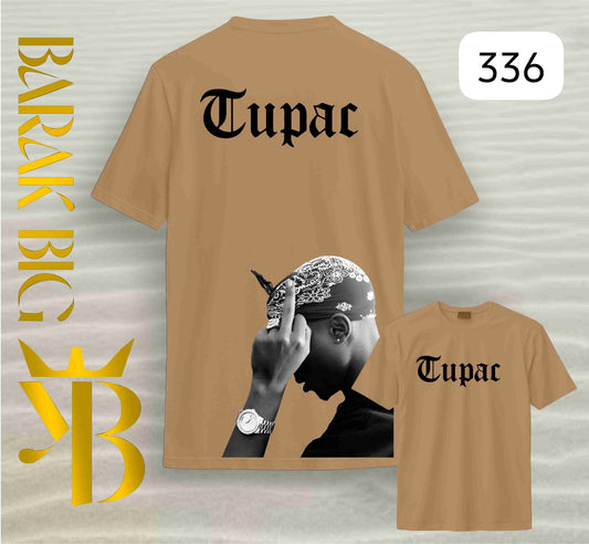 TUPAC "ICONIC REBEL" CHOCOLATE OVERSIZE