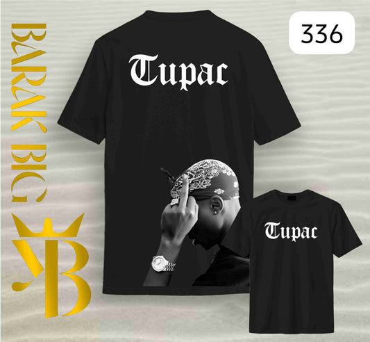 TUPAC "ICONIC REBEL" BLACK OVERSIZE