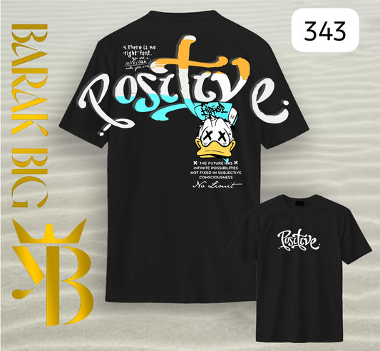 DONALD DUCK "POSITIVE HIP HOP" BLACK OVERSIZE