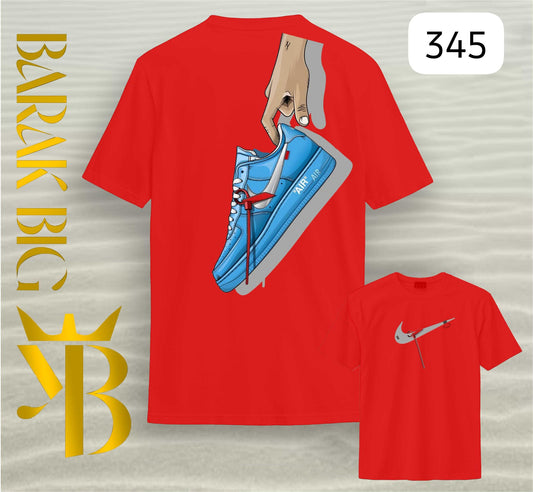 OFF-WHITE x NIKE "AIR FORCE 1 MCA" ROJO OVERSIZE