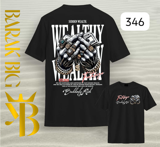 SUDDEN WEALTH "WEALTHY FANTASY" BLACK OVERSIZE