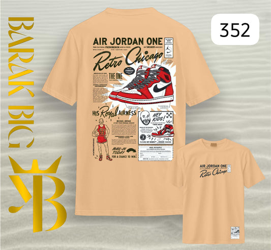 AIR JORDAN ONE "RETRO CHICAGO HISTORY" BEIGE OVERSIZE