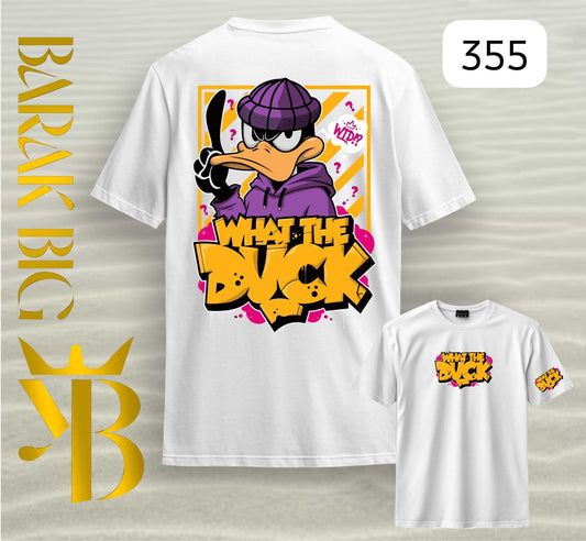 DAFFY DUCK "WHAT THE DUCK" WHITE OVERSIZE