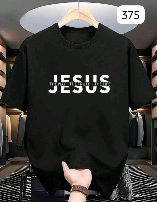 JESUS "THE WAY" BLACK OVERSIZE