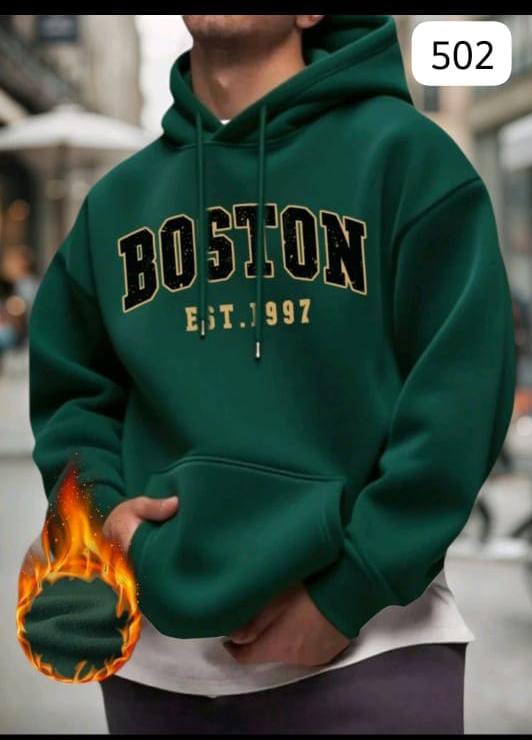 BOSTON "AUTHENTIC COLLEGE" OVERSIZE HOODIE