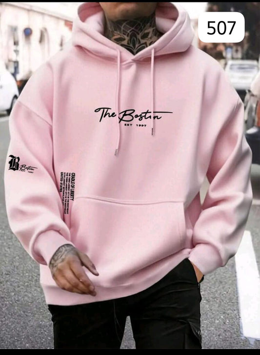 HOODIE MINIMALISTA "THE BOSTON EST 1997" - SUDADERA DE CORTE OVERSIZE