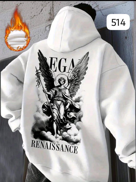 HOODIE "REGAL RENAISSANCE" - SUDADERA CON GRÁFICO DE ÁNGEL GUERRERO