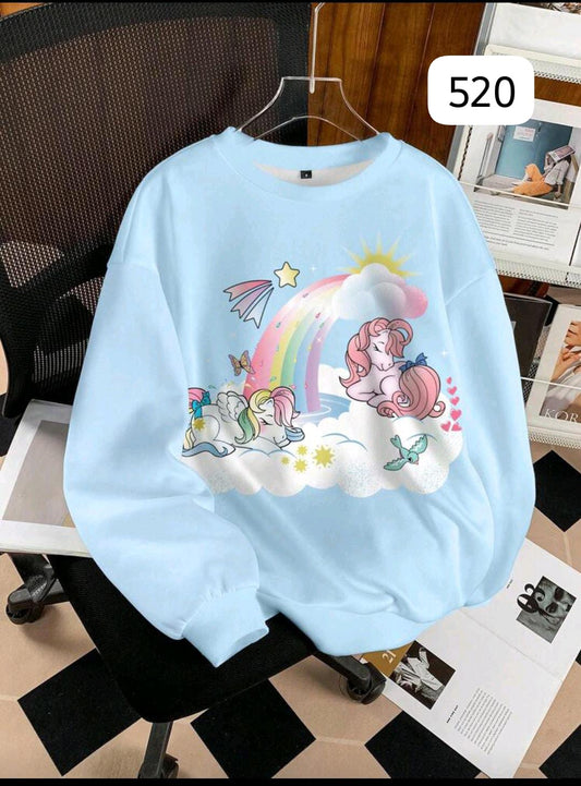 SUDADERA "UNICORN RAINBOW" CREWNECK ESTÉTICA KAWAII
