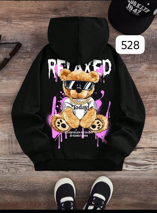 HOODIE RELAXED – GRAFFITI TEDDY BEAR