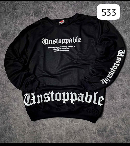 SWEATSHIRT UNSTOPPABLE – GOTHIC STREETWEAR
