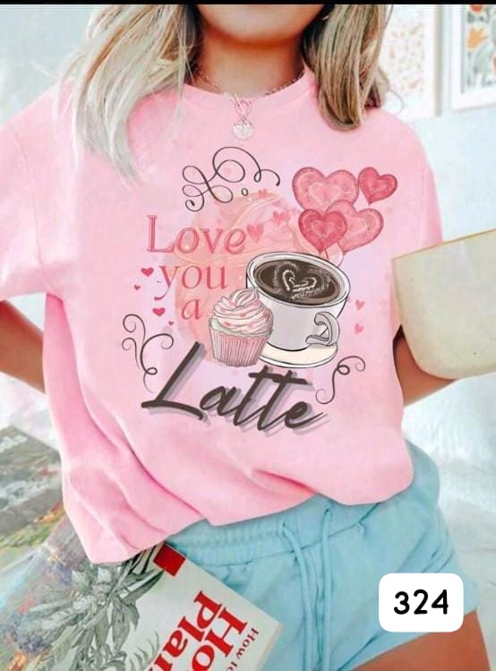 Camiseta LOVE YOU A LATTE